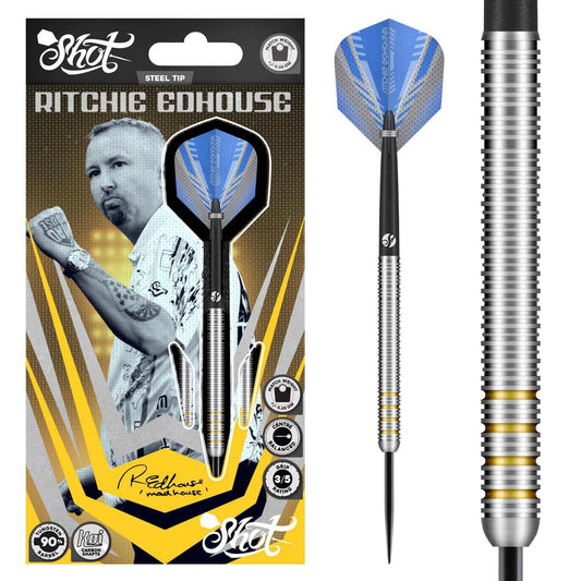 SHOT - 23g - Ritchie Edhouse - 90% Tungsten - Steel Tip Darts