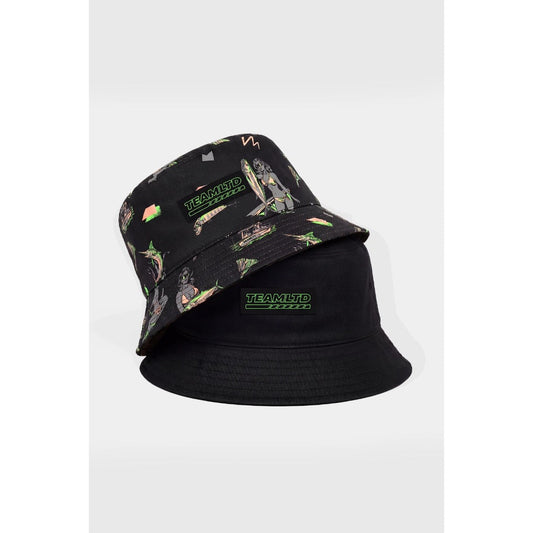 TEAMLTD - BUCKET HAT (REVERSIBLE) | Catch Of The Day Black