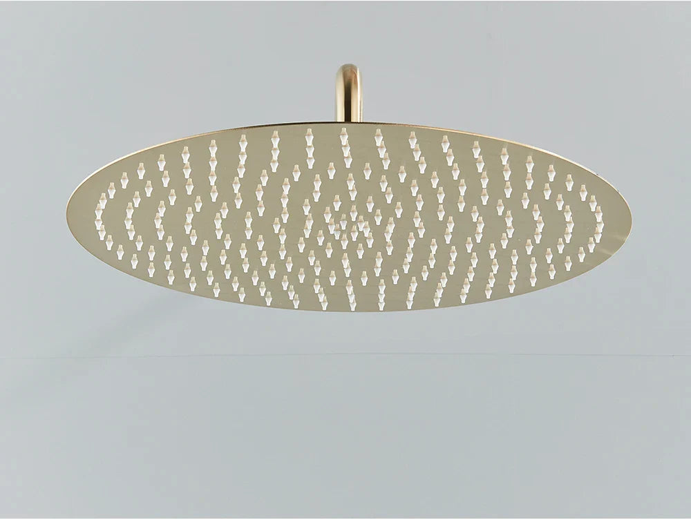 Brushed Gold Shower Faucet Embedded In 2 Ways Shower Mixers Wall Mounted Rainfall Bathroom Shower Tap Stainless Steel Head