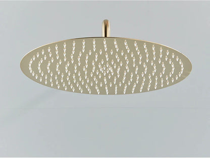 Brushed Gold Shower Faucet Embedded In 2 Ways Shower Mixers Wall Mounted Rainfall Bathroom Shower Tap Stainless Steel Head