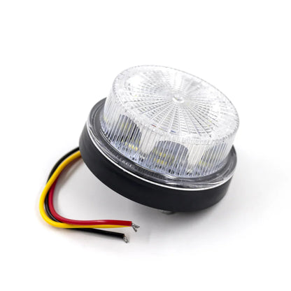 2pcs 12V 24V 12 LED 2 Modes Warning Emergency Strobe Light Flashing Light Revolving light Signal Lamp Truck Tractor Waterproof