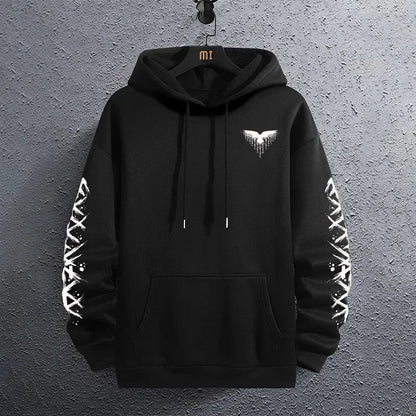 2025 Brand New Black Sweatshirts Autumn Winter Male Daily Casual Sporty Jogging Hoodie Men's Outwear Fashion Pullover