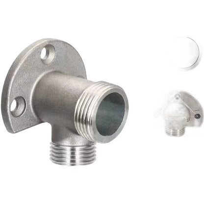 Bathroom Faucet Fixed Base Stainless Steel Wall Mount Faucet Bracket Shower Inlet Outlet Mix Water Valve Parts