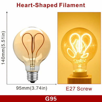 E14 E27 Retro LED Spiral Filament Light Bulb 4W Warm Yellow 220V C35 A60 T45 ST64 T185 T225 G80 G95 G125 Vintage Edison Lamp