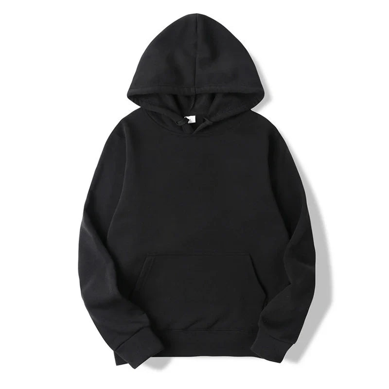 2024 Red Heart Print Hoodies Men's Spring Autumn Sweater New Fashion Black Tops Funny Loose Male Clothing Fashion Casual Clothes