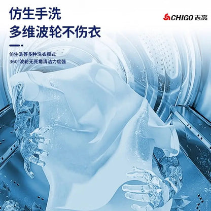 10KG 15KG Compact Top Loading Washer Dryer Fully Automatic Small Household Dormitory Apartment Washing Machine