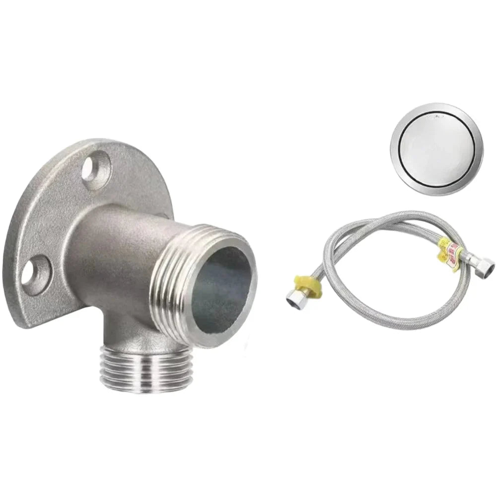 Bathroom Faucet Fixed Base Stainless Steel Wall Mount Faucet Bracket Shower Inlet Outlet Mix Water Valve Parts