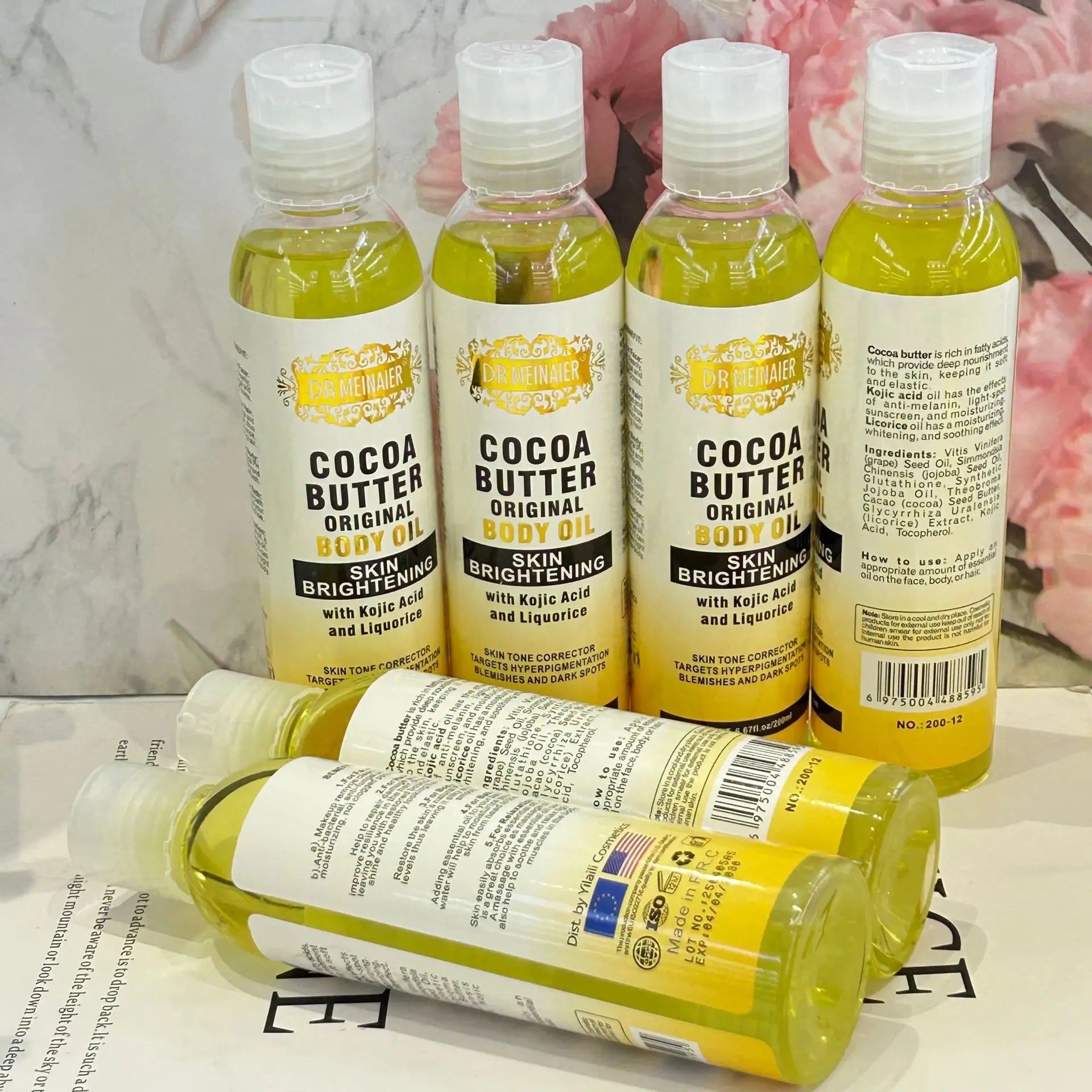 118ML Cocoa Butter Body OILlSkin care oil moisturizes and nourishes skin large capacity full body essential oil