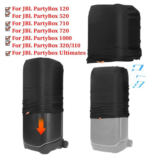 Dust Cover Protective Case for JBL Partybox 710/720/1000/120/320/310/520/Ultimates Speaker Elastic Band Speaker Case Slip Sleeve