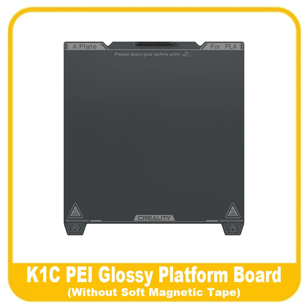 Creality K1C Build Plate 235x235mm PEI Sheet Magnetic Flexible Spring Steel Bed Plate for K1/K1C/Ender 3/Ender V3 KE/SE