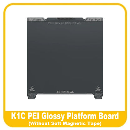 Creality K1C Build Plate 235x235mm PEI Sheet Magnetic Flexible Spring Steel Bed Plate for K1/K1C/Ender 3/Ender V3 KE/SE