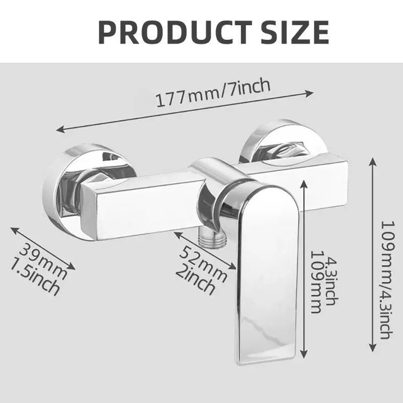 652F Fashion Single Handle Shower Mixer Bath Faucet Modern Single Lever Shower Faucet Bathroom Tap Elegant Shower Mixer Tap
