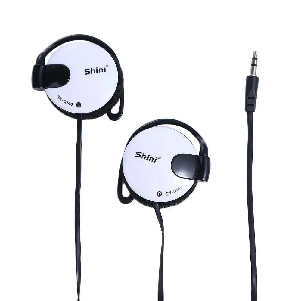 3.5mm Bass Headphones Ear Hook Headset Sports Earphone Wired Earpiece For Mp3 Computer Mobile Telephone