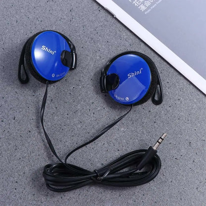 3.5mm Bass Headphones Ear Hook Headset Sports Earphone Wired Earpiece For Mp3 Computer Mobile Telephone
