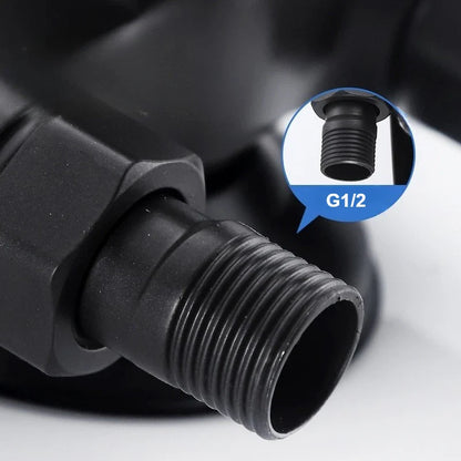 Cold Hot Mixer Tap Bathroom Faucets Black Shower Faucet Shower Head Set Household Wall Mounted Shower Mixer Valve Switch