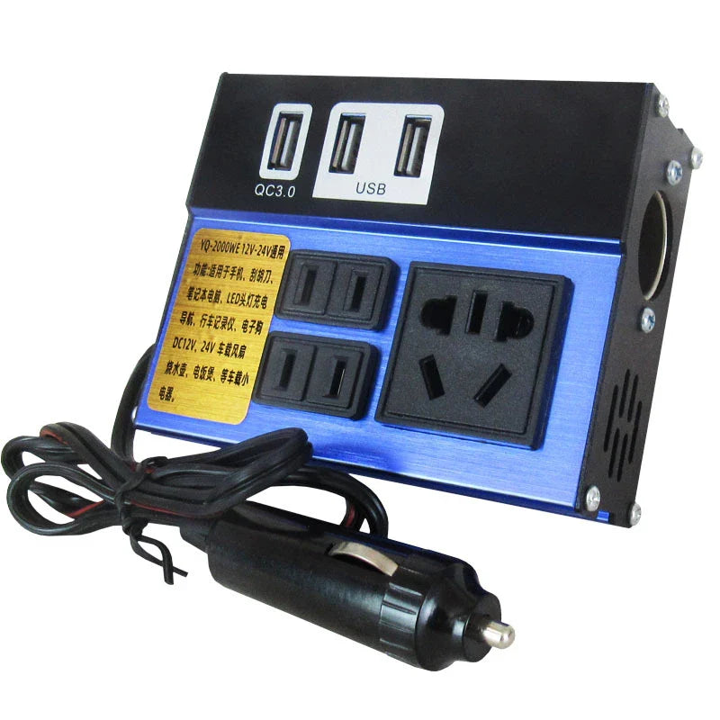 Car Electric Energy Inverter Efficient Conversion Strong Compatibility Power Converter For Vehicle Truck SUV Boat Use