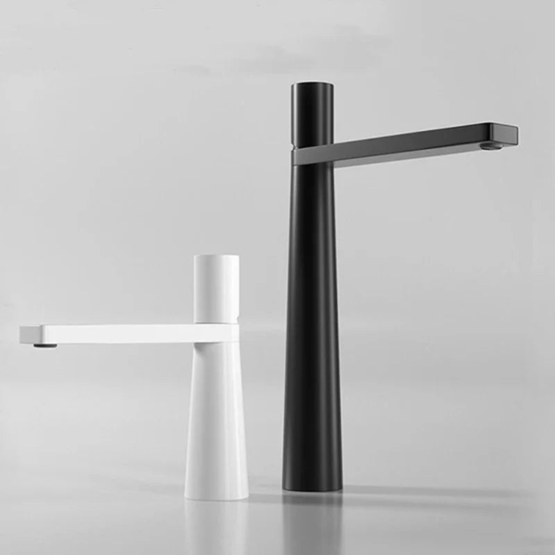 Bathroom Basin Faucet Stainless steel Mixer Tap Black/Chrome/White Wash basin Faucet Single Handle Hot and Cold Faucet