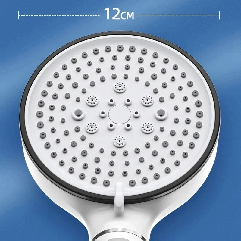 5 Modes High Pressure Shower Head Anti Limestone Filter Hygienic Remove Calcario Shower with Holder and Hose Bath Accessories