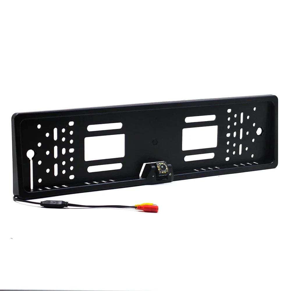 Achteruitrij camera Dynamic trajectory European license Plate Frame Rear View System With Night Vision IR Lights LED