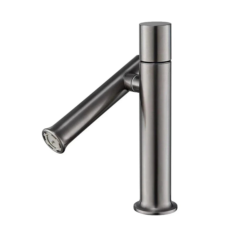 Bathroom Faucets Stainless Steel 304 Brushed Gold Basin Mixer Sink Faucet Gourmet Washbasin Tapware Hot Cold Water Tap Grey