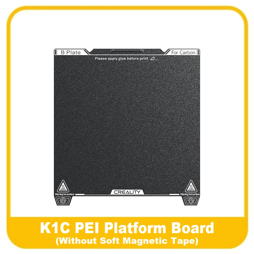 Creality K1C Build Plate 235x235mm PEI Sheet Magnetic Flexible Spring Steel Bed Plate for K1/K1C/Ender 3/Ender V3 KE/SE