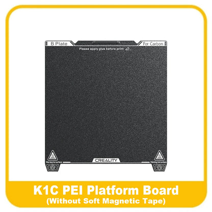 Creality K1C Build Plate 235x235mm PEI Sheet Magnetic Flexible Spring Steel Bed Plate for K1/K1C/Ender 3/Ender V3 KE/SE