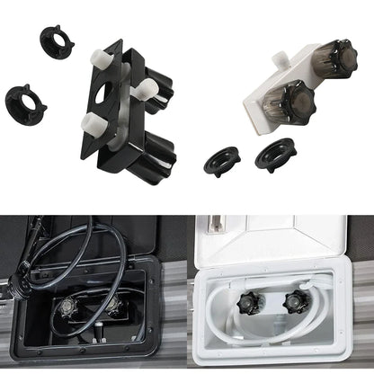 4 Inch RV Camper Faucet Mixing Valve Hot and Cold Bathroom Shower Switch with Water Supply Motorhome Travel Trailers B09JZGH72T