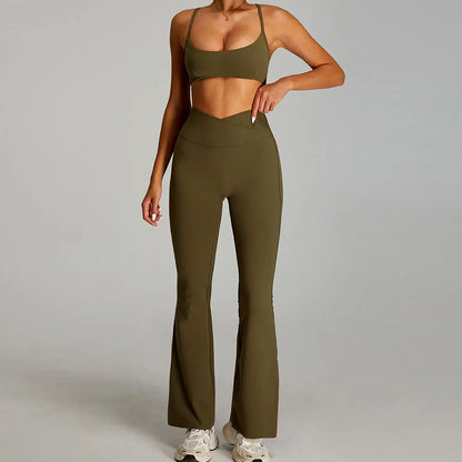 2 Pieces Sportswear Women Yoga Set Gym Clothes Sportswear Yoga Suits Fitness Set Tracksuits Sports Bra Gym Outfits Leggings