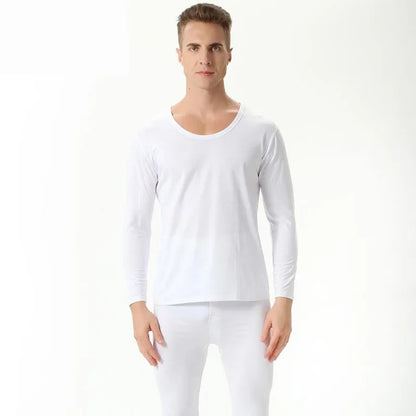 Autumn spring men's plus size Thin thermal underwear sets Large size bottoming shirt  modal underwear suit 7xl 8xl 9xl