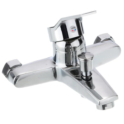 Chrome Zinc Alloy Bathroom Basin Mixer Faucet Sink Tap Wall Mounted Hot & Cold Water Mixer High Quality Faucet