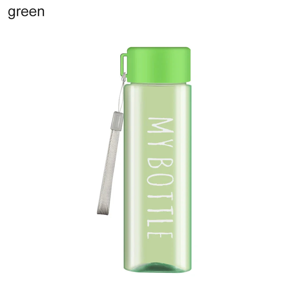 500ml Sports Water Cup Large Capacity Men Women Summer Outdoor Portable Plastic Water Bottle Coffee Juice Cup Water Bottle