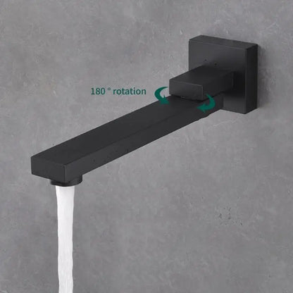652F Practical Sturdy Stainless Steel Shower Faucet 180 Adjustable Rotation Wall Mounted Bathroom Spouts Set Daily Use