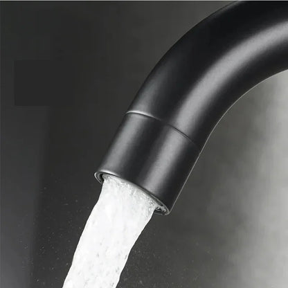 304 Stainless Bathroom Basin Faucet Steel Hot Cold Wash Mixer Crane Tap 360 Rotation Sink Faucets Single Lever Tap For Bathroom