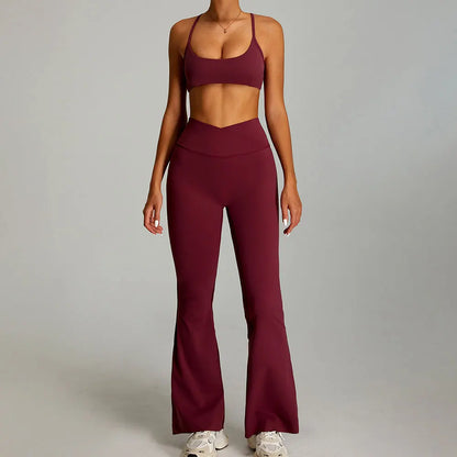 2 Pieces Sportswear Women Yoga Set Gym Clothes Sportswear Yoga Suits Fitness Set Tracksuits Sports Bra Gym Outfits Leggings