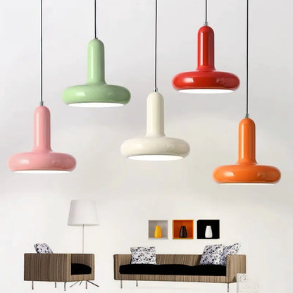 Bauhaus Modern Cream Style Bedroom Bedside Lamps Nordic Macaron Creative Dining Table Bar Lamps Danish Designer Small Chandelier