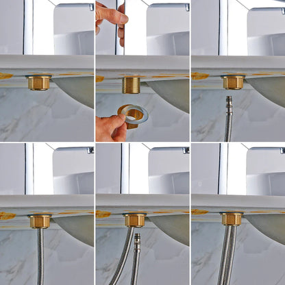 Basin Sink Faucet Mixer Faucet Single Lever Hot Cold Water Tap Brass Bath Faucet Retro Water Saving Bathroom Washbasin Taps