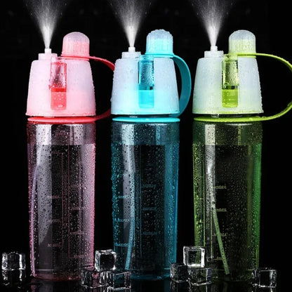 1 Pcs 600ml Water Bottle for Girls Outdoor Sport Fitness Cup Large Capacity Spray BPA Free Drinkware Travel