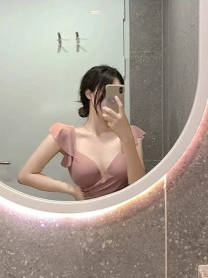 Conservative Skirt Style  Swimsuit for Women Summer New Arrival Thermal Spring Bathing Slimming Coverage plus Size