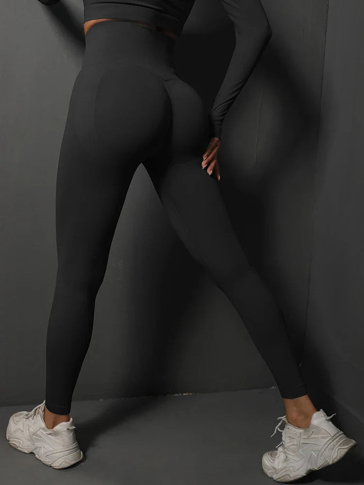 Bubble Butt Women Yoga Pants Hips Lifting Gym Leggings Seamless Sports Pants High Waist Fitness Leggings Workout Running Pants
