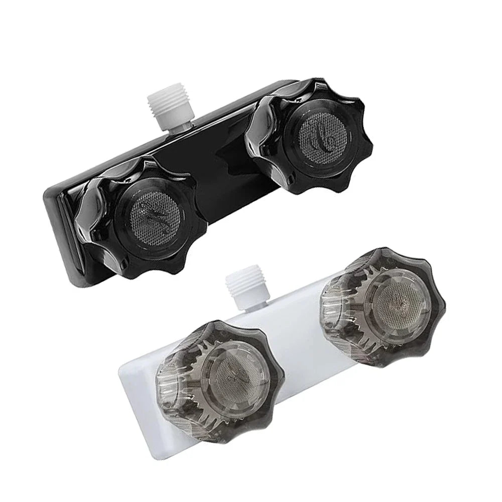 4 Inch RV Camper Faucet Mixing Valve Hot and Cold Bathroom Shower Switch with Water Supply Motorhome Travel Trailers B09JZGH72T