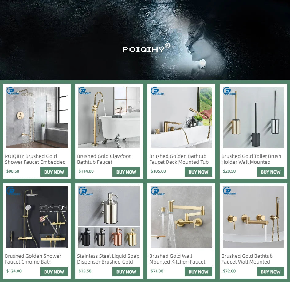 Brushed Gold Shower Faucet Embedded In 2 Ways Shower Mixers Wall Mounted Rainfall Bathroom Shower Tap Stainless Steel Head