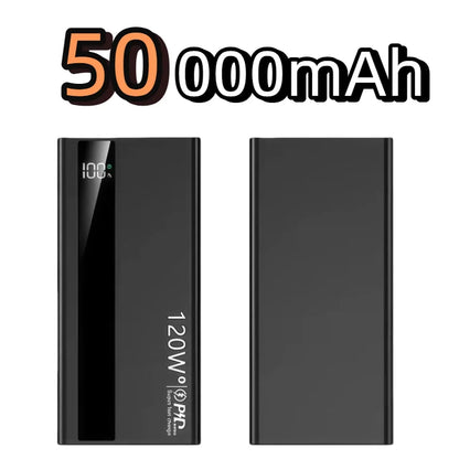 500000mAh High Capacity PowerBank 120W Super Fast Charging Portable External Battery Powerbank for iphone Huawei 2026 NEW