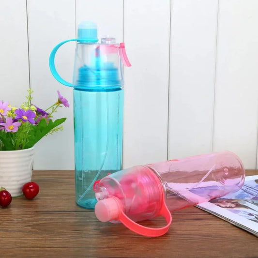 1 Pcs 600ml Water Bottle for Girls Outdoor Sport Fitness Cup Large Capacity Spray BPA Free Drinkware Travel