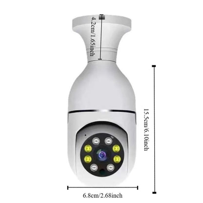 360 Degree Light Bulb Security Camera Full Color Night Vision 5GHz WiFi Surveillance Camera Automatic Human Tracking