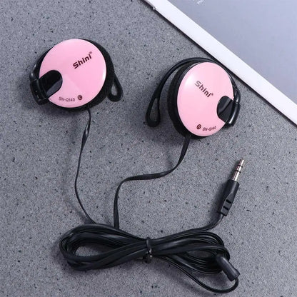 3.5mm Bass Headphones Ear Hook Headset Sports Earphone Wired Earpiece For Mp3 Computer Mobile Telephone
