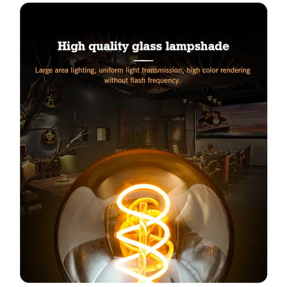 2-10pcs Retro LED Spiral Filament Light Bulb E14 E27 4W 220V Warm Yellow C35 A60 ST64 T185 T225 G80 G95 G125 Vintage Edison Lamp