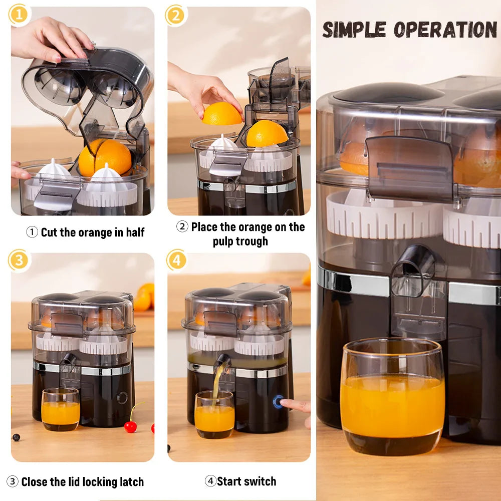 200W Brushless Double Cup Multifunction Fruit Mixers Juicers Electric Juicer Blender Fruit Juicer Cup Food Milkshake Juice Maker
