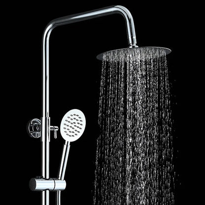 . 1 Set Bathroom Rainfall Shower Faucet Set Mixer Tap With Hand Sprayer Wall Mounted Chrome Copper YT-5335