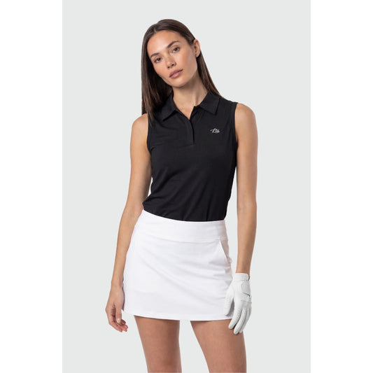TEAMLTD - SLEEVELESS PAR-TEE POLO SHIRT | Black