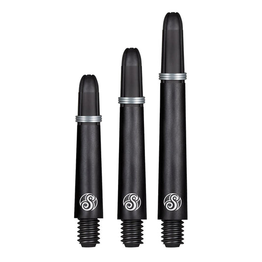 SHOT - Koi Carbon Dart Shafts with Spring Ring - Black